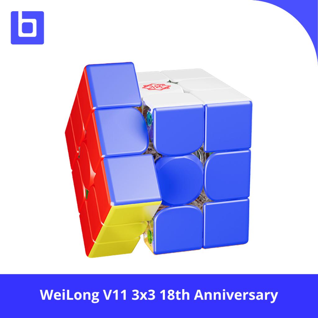 Cube 3x3 WeiLong V11 3x3 18th Anniversary 20M MAGLEV BALLCORE UV Stickerless