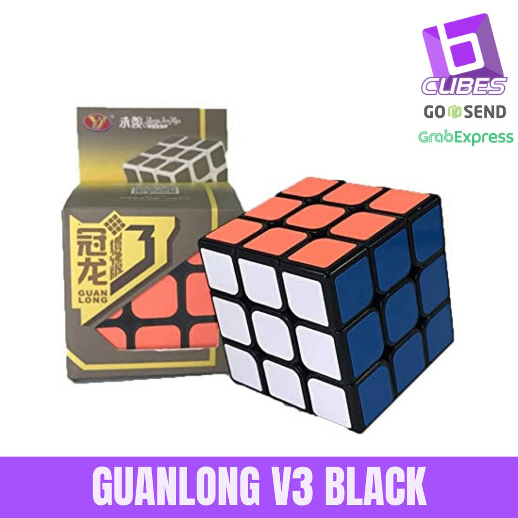 Cube 3x3 - Yongjun Guanlong V3 3x3 - Yongjun 3x3 Guanlong V3 - Yj Guanlong V3 - Guanlong V3 Black