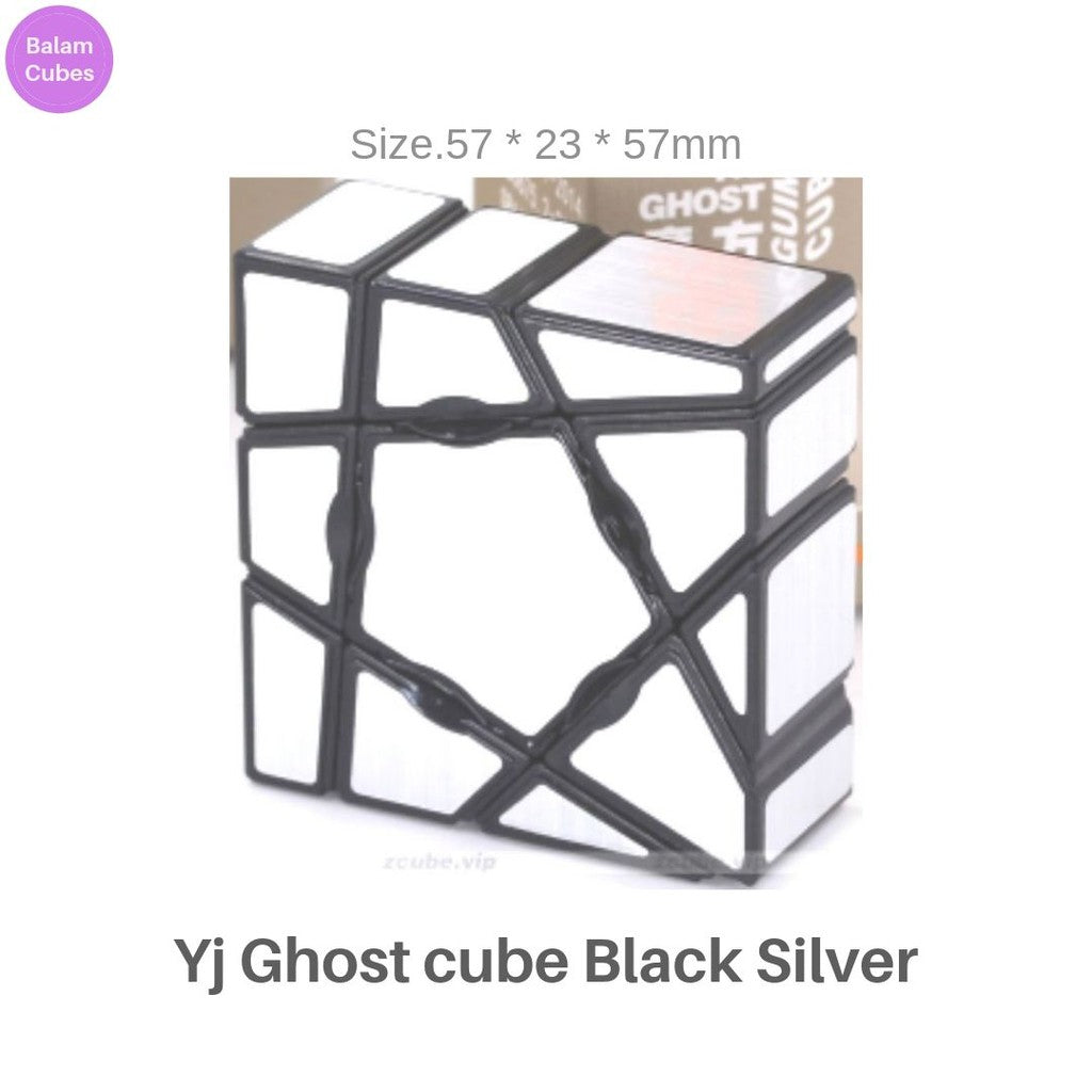 Cube 1x3x3 - Yongjun Ghost cube 1x3x3 - Yj Floppy - Yongjun Ghost cube - Ghostcube Black Silver