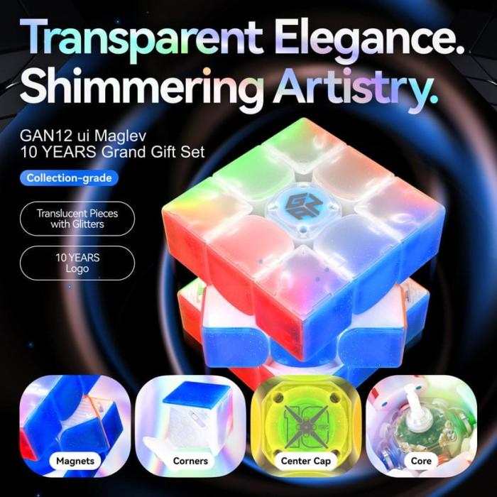 Cube 3x3 Gan 12 ui maglev 10th anniversary edition