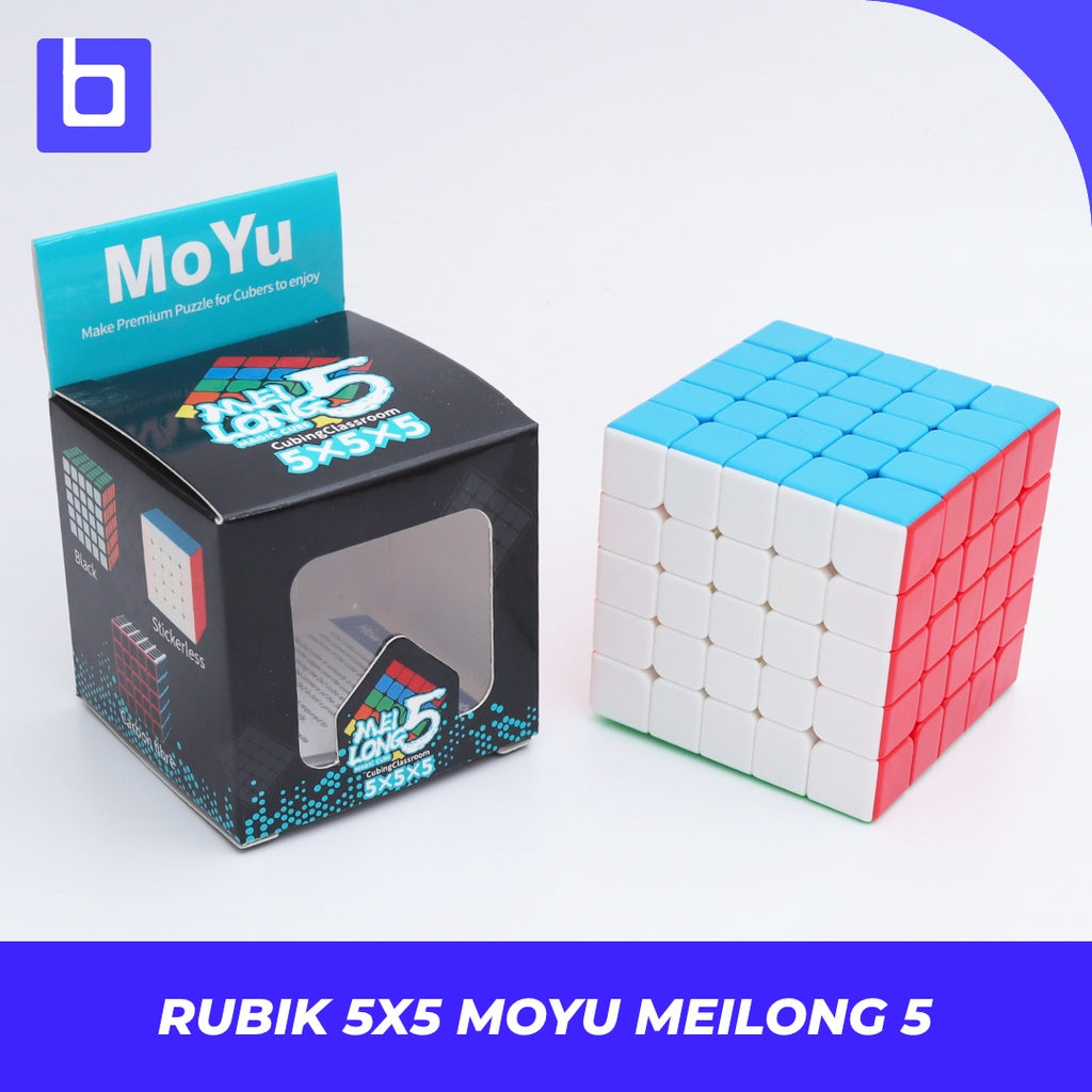 Cube 5x5 - Mofang jiaoshi Meilong 5x5 - Meilong5 - MFJS 5x5 Meilong - Meilong 5 5x5 Stickerless