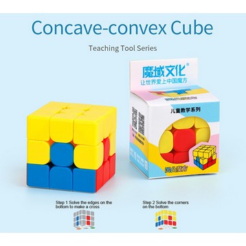 Cube 3x3 Moyu Teaching Series Concave Convex 3x3 Stickerless Original
