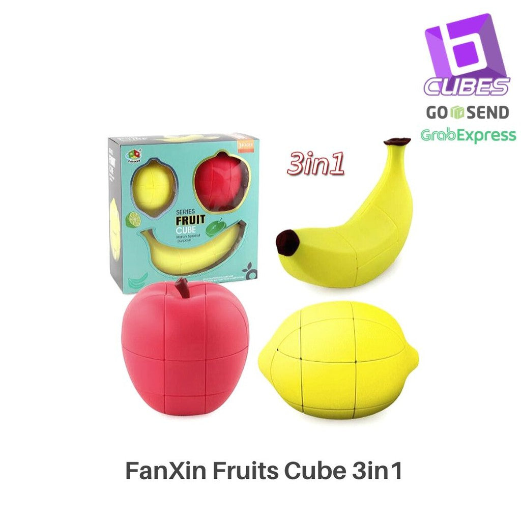 Paket Cube Fruit Cube - Giftpack Fruit Cube - FanXin Fruit Cube Gift Box Stickerless 3in1