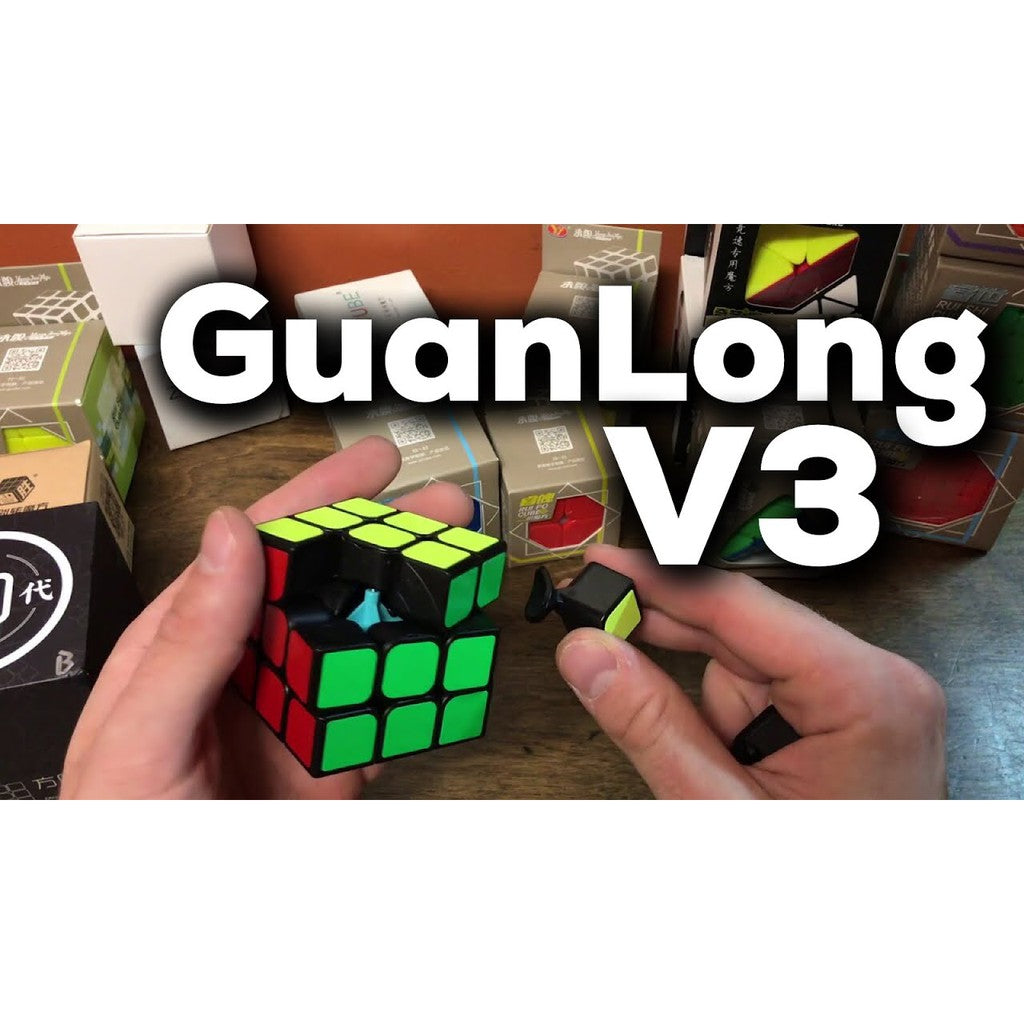Cube 3x3 - Yongjun Guanlong V3 3x3 - Yongjun 3x3 Guanlong V3 - Yj Guanlong V3 - Guanlong V3 Black