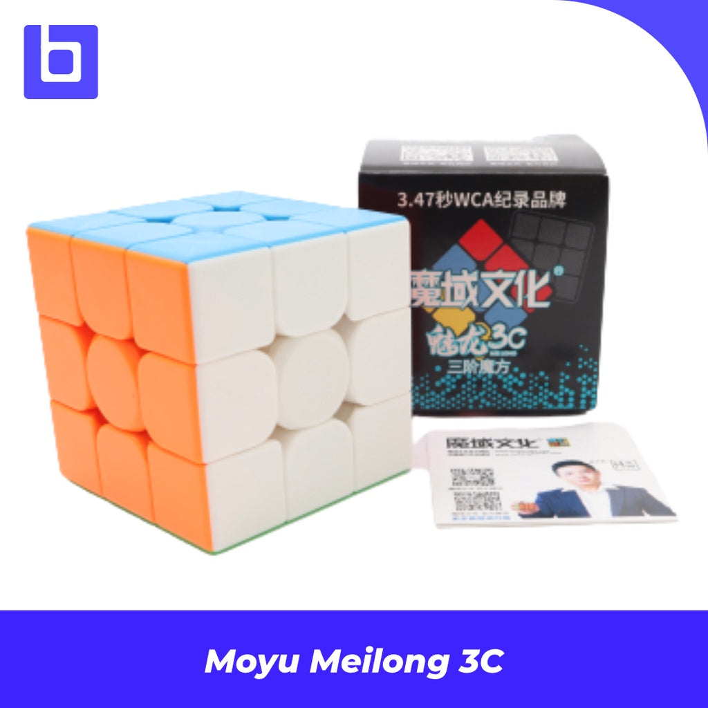 Cube 3x3 Moyu Meilong 3C 3x3 Stickerless Original