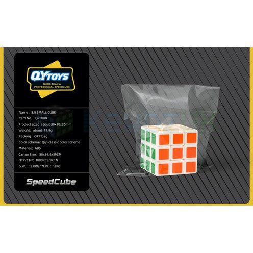 Cube 3x3 Qiyi 3cm Small Cube 3x3 White Original