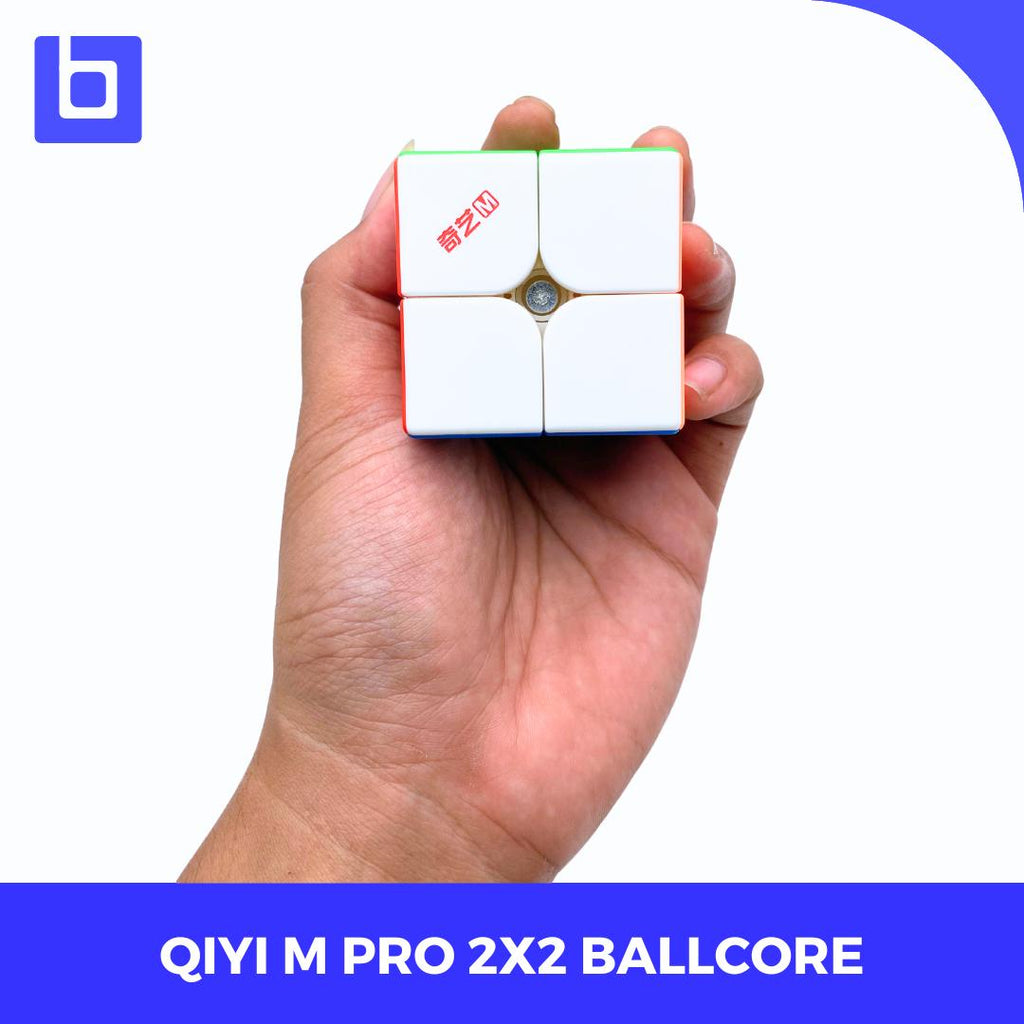 Cube QiYi M Pro 2x2 Stickerless Original Magnet Games