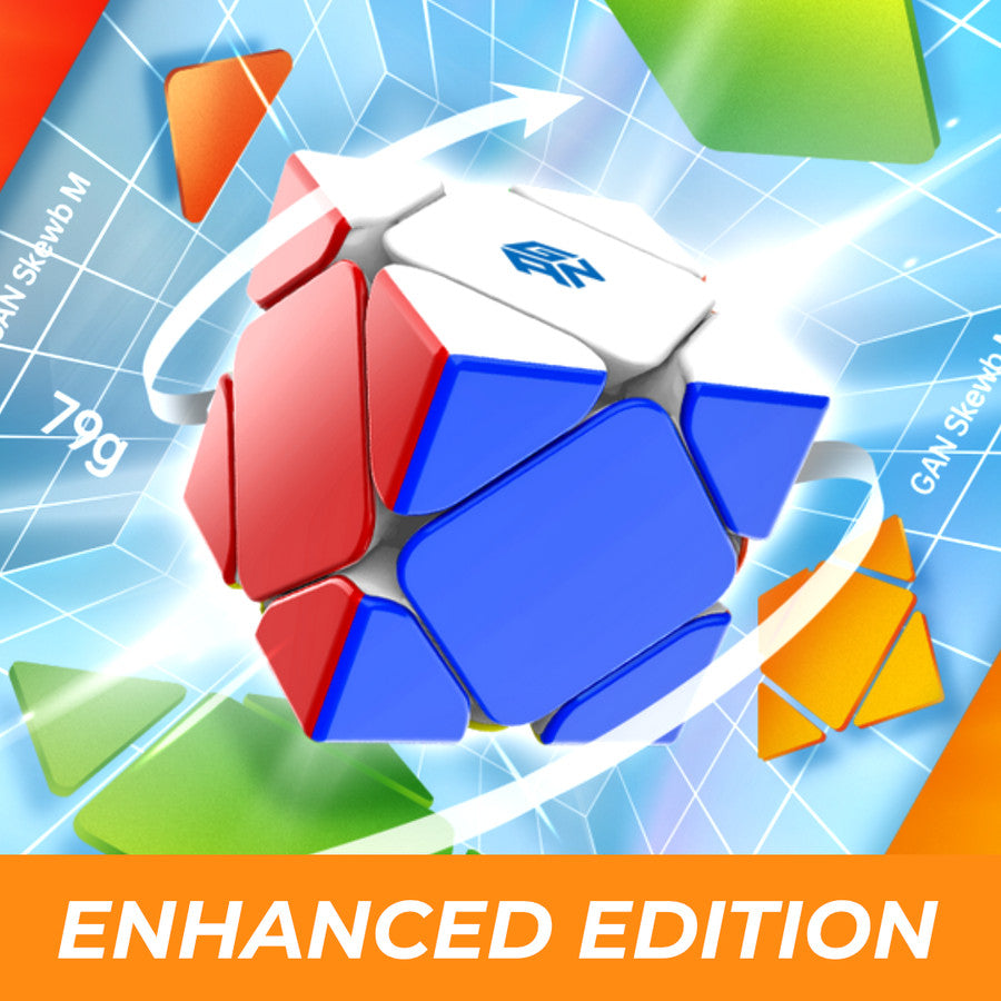 Cube SKEWB - Gan skewb Enhanced M Stickerless Original - UV Coated
