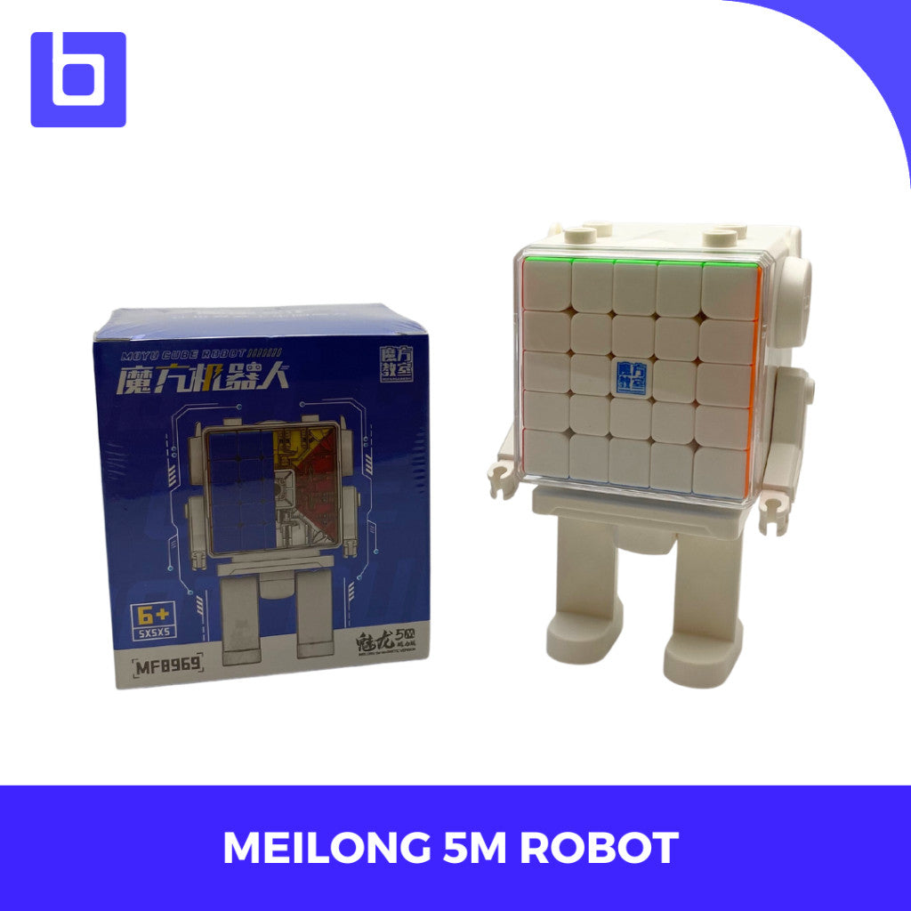 Cube 5x5 Moyu Meilong 5M Robot Case Magnetic Cube 5x5 Stickerless