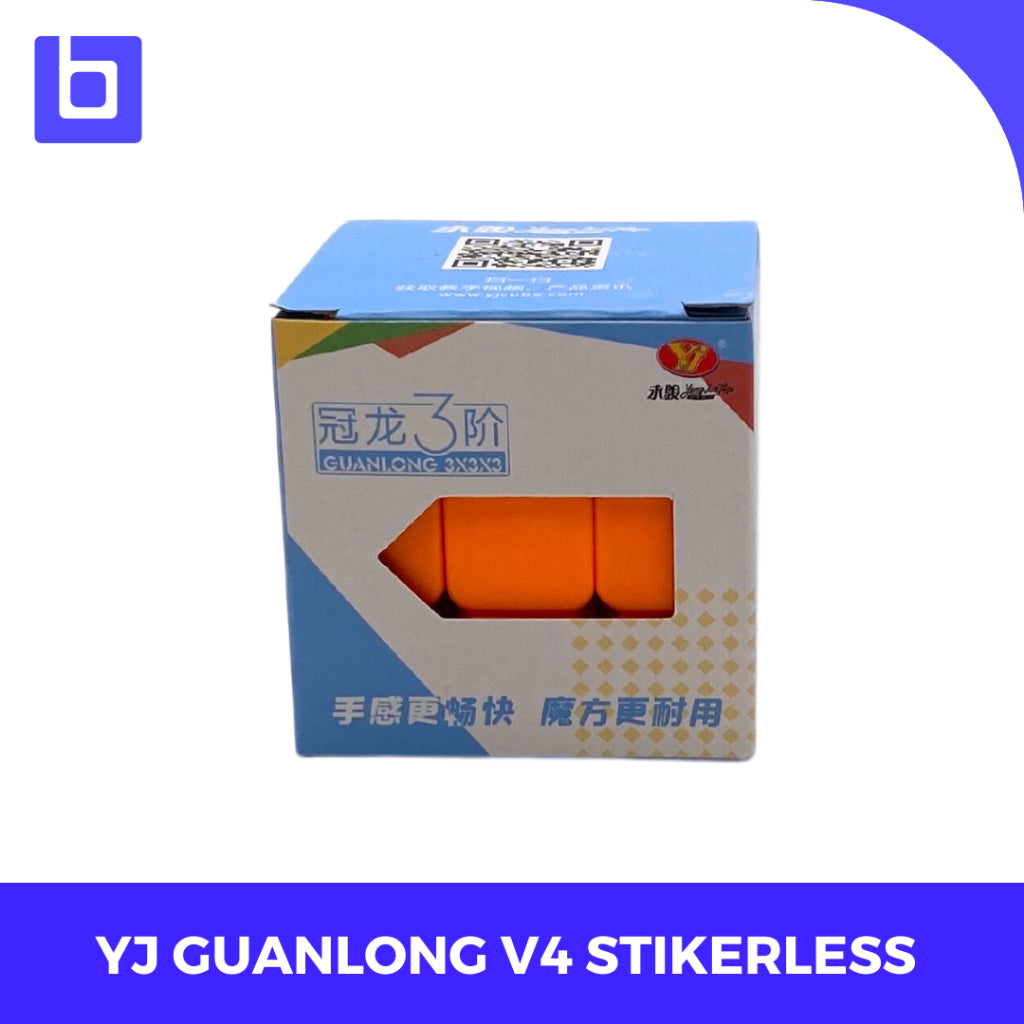 Cube 3x3 Yongjun Yong Jun YJ Guanlong V4 Black / Stickerless