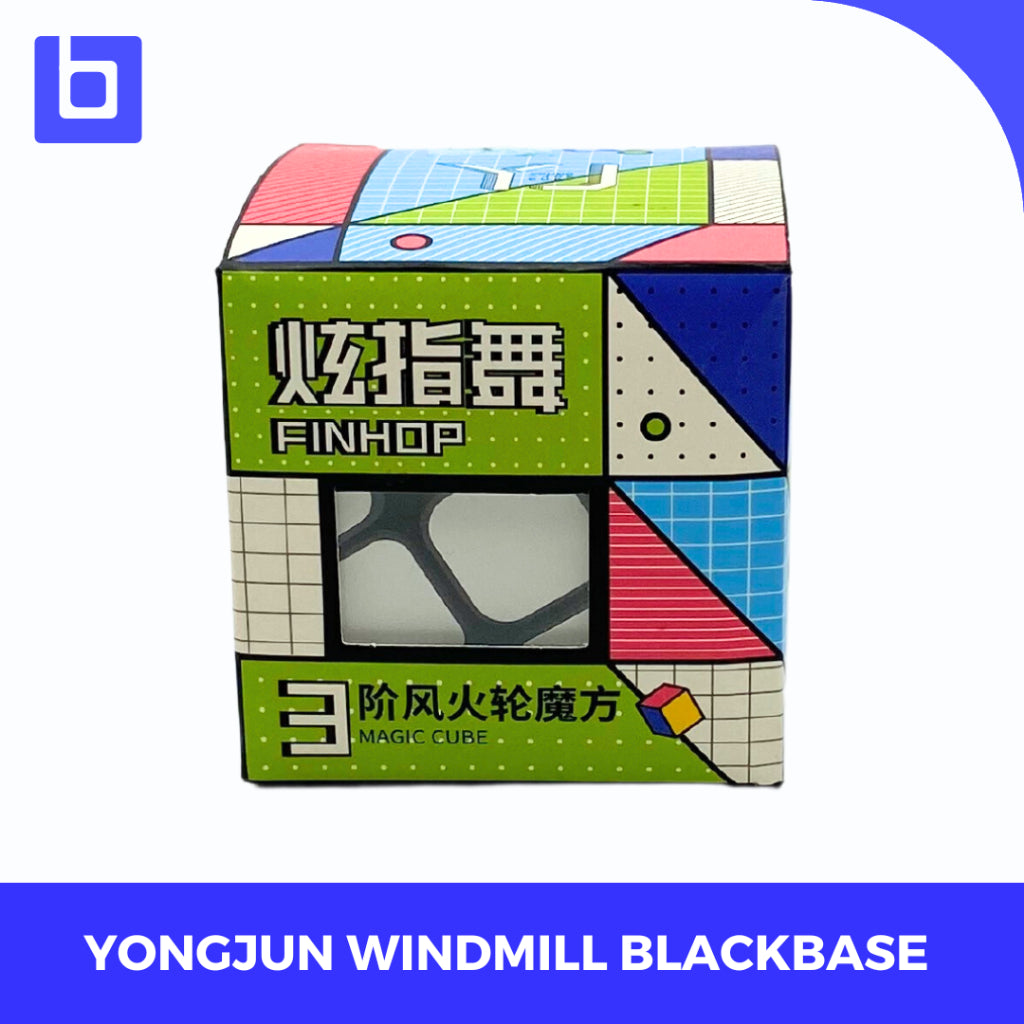 Cube 3x3 - Yongjun Windmill - Yj Fenghuolun - Yongjun Windmill Fenghuolun Black base - Yj Windmill