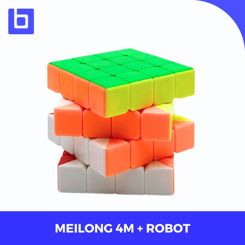Cube 4x4 Moyu Meilong 4M Robot Case Magnetic Cube 4x4 Stickerless