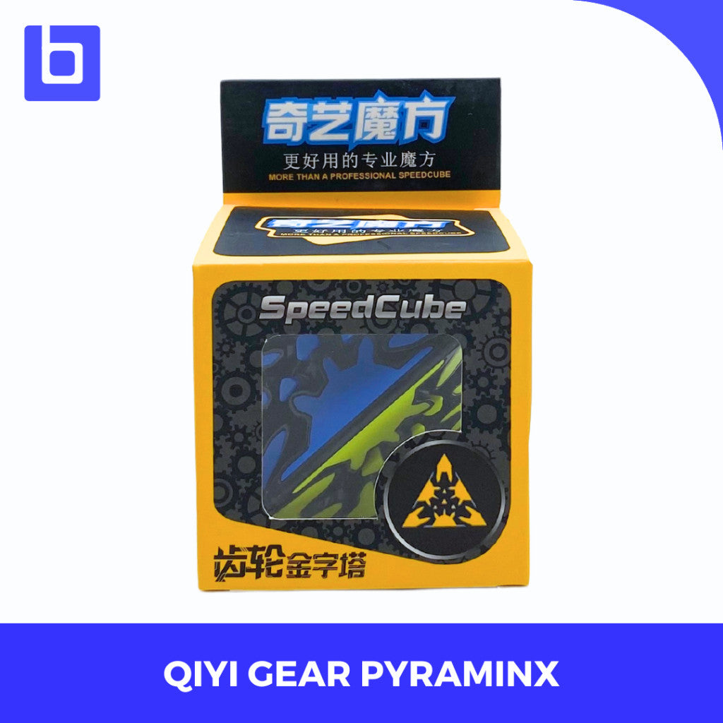 Cube pyraminx Qiyi Gear Pyraminx Blackbase Original