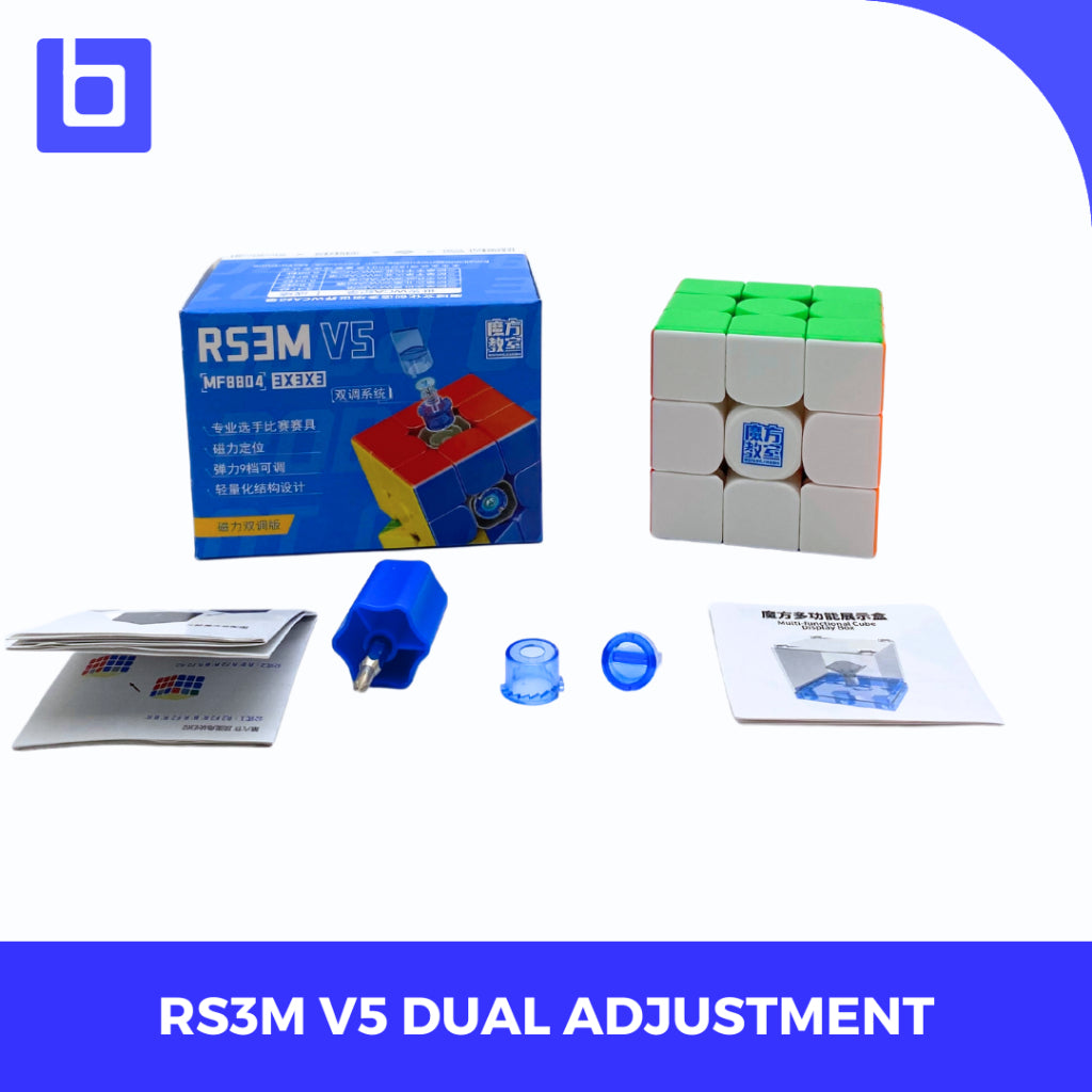 Cube 3x3 Cube Moyu Rs3m V5 Dual Adjustment Stickerless Original