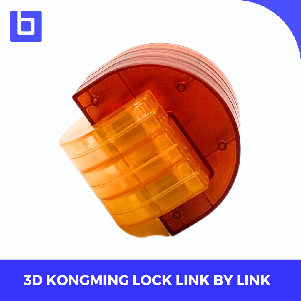 Qiyi 3d Puzzle Kongming Lock Colorful transparant Original