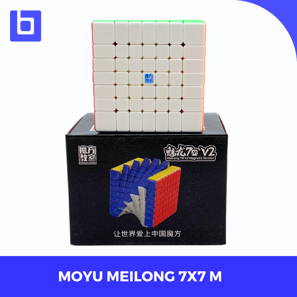 Cube 7x7 Moyu Meilong 7M MAGNETIC 7x7 V2 Stickerless Original