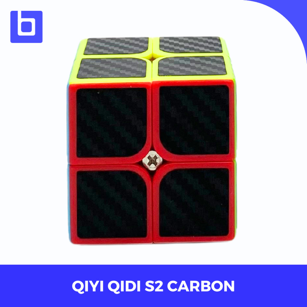 Cube 2x2 - Qiyi 2x2 Carbon - QiYi QiDi S - Carbon Sticker - Sticker Carbon - Qiyi Carbon 2x2