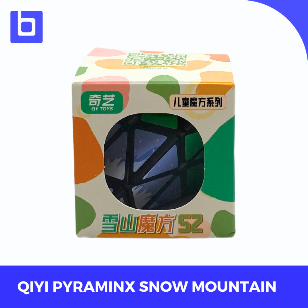 Twisty Puzzle - Cube Pyraminx Qiyi Snow Mountain Blackbase Original