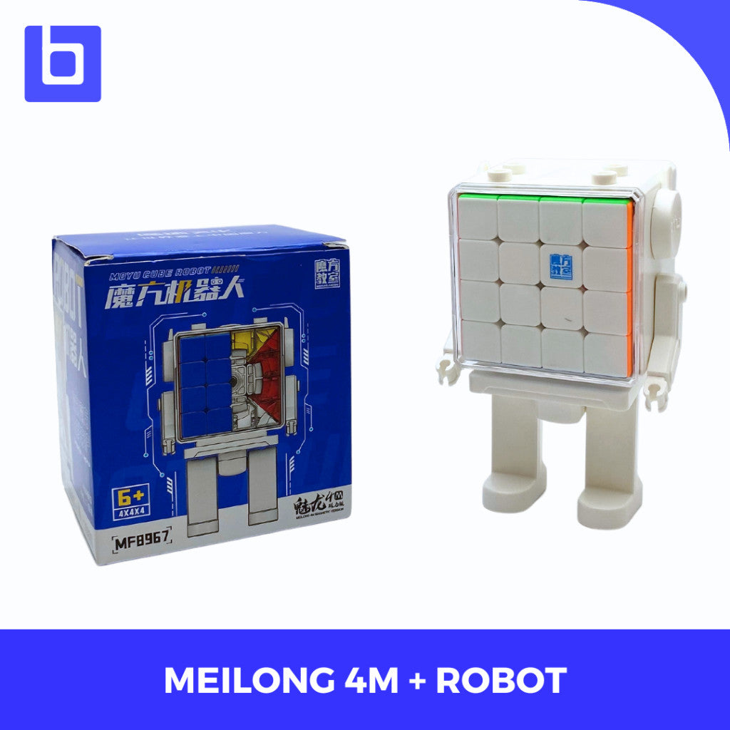 Cube 4x4 Moyu Meilong 4M Robot Case Magnetic Cube 4x4 Stickerless
