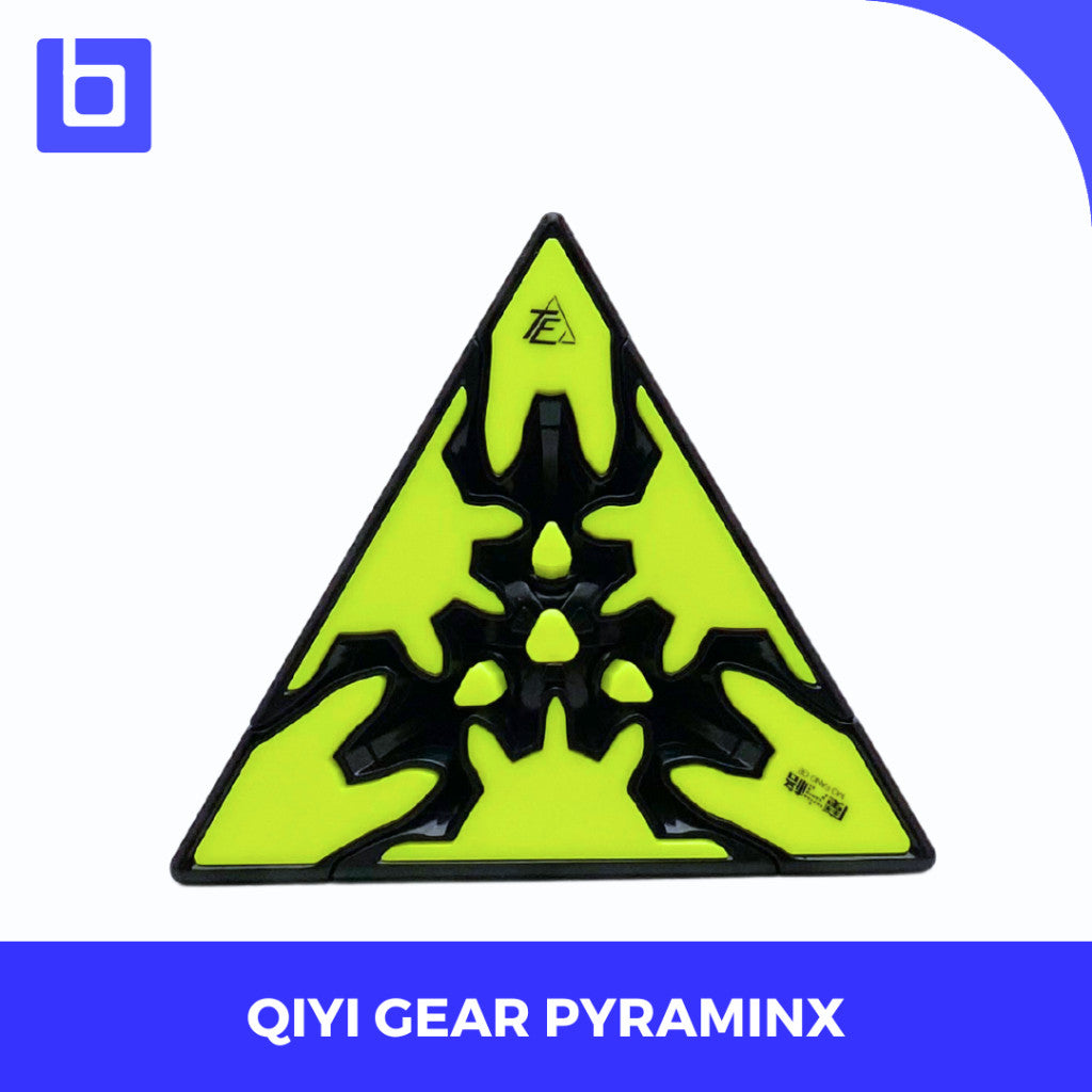 Cube pyraminx Qiyi Gear Pyraminx Blackbase Original