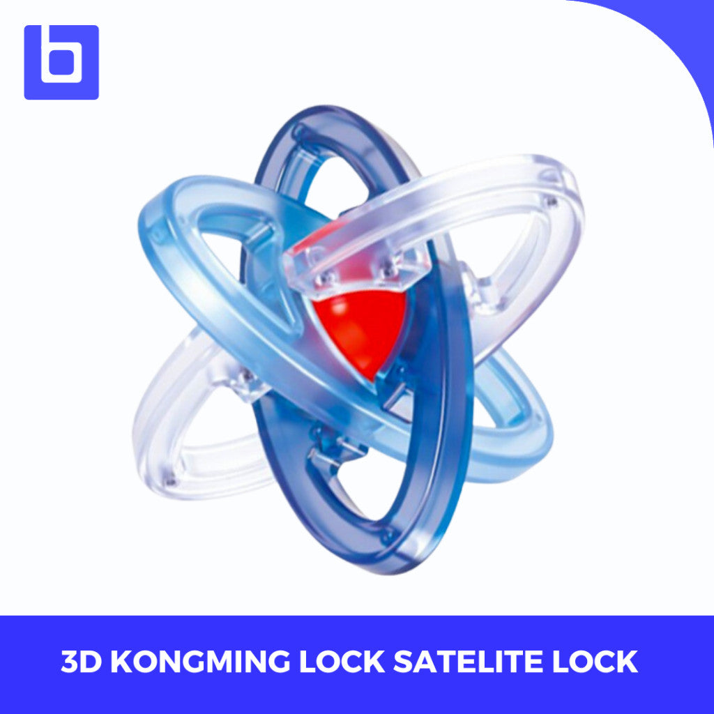 Qiyi 3d Puzzle Kongming Lock Colorful transparant Original