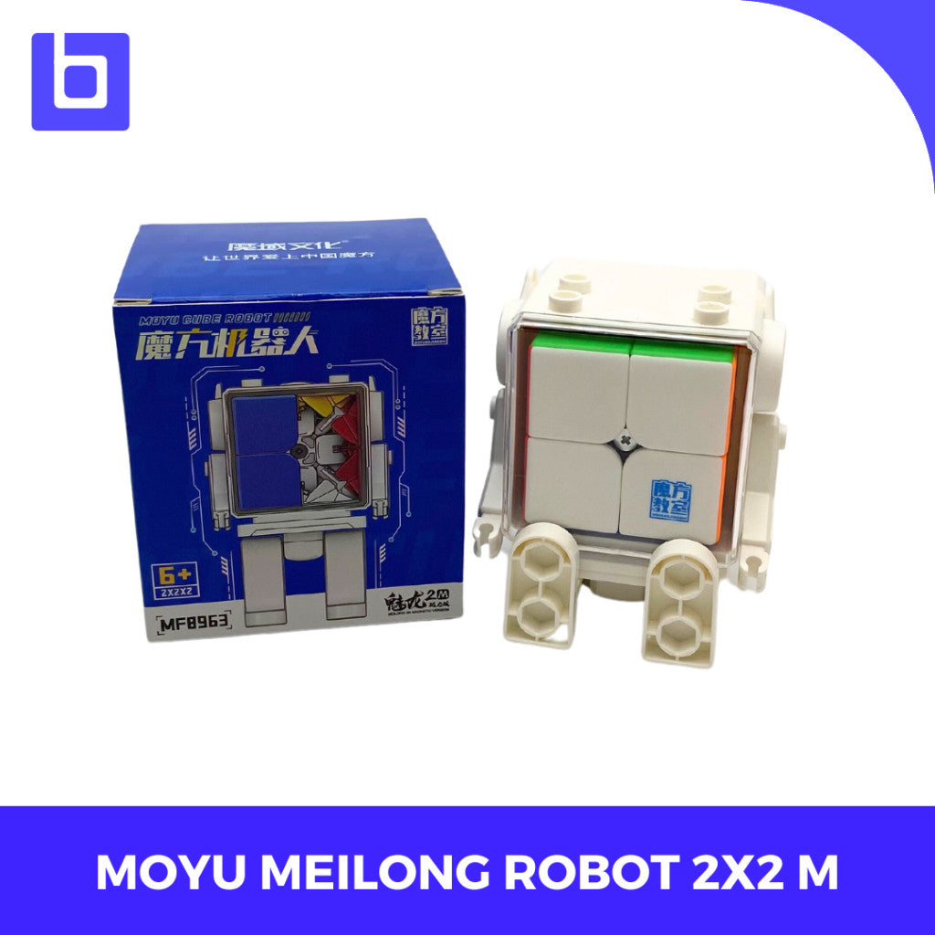 Cube 2X2 - Moyu Meilong 2M Robot Case Magnetic Cube 2X2 Stickerless