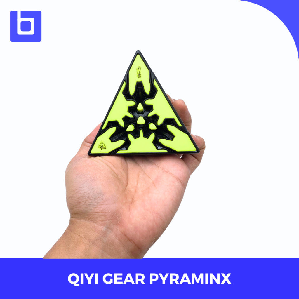Cube pyraminx Qiyi Gear Pyraminx Blackbase Original