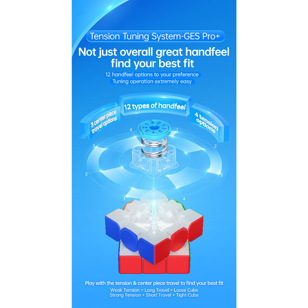 Cube 3X3 Gan 356 RS2 Stickerless Original