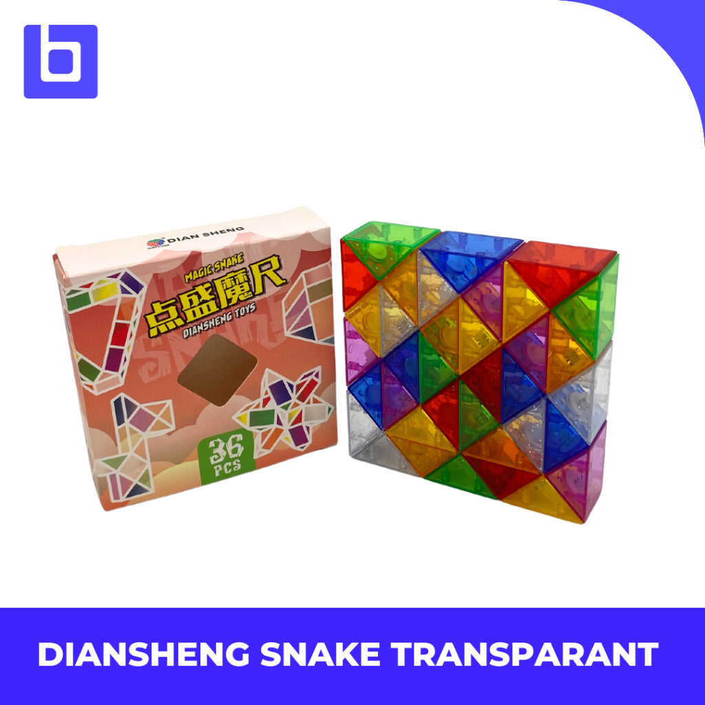 Cube Snake Diansheng Magic Snake Twist Transparan
