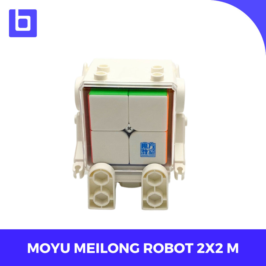 Cube 2X2 - Moyu Meilong 2M Robot Case Magnetic Cube 2X2 Stickerless