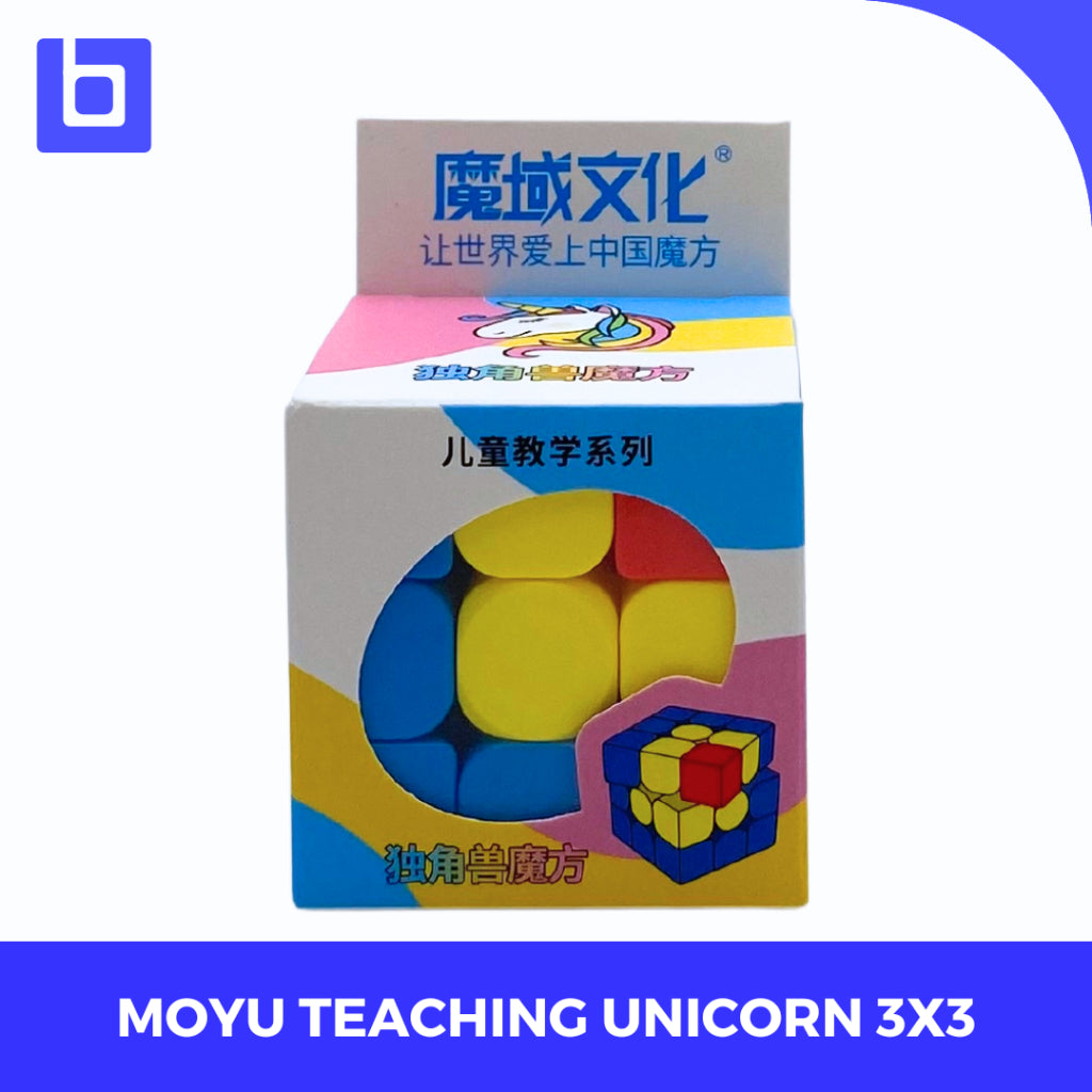 Cube 3x3 Moyu Teaching Series Unicorn 3x3 Stickerless Original