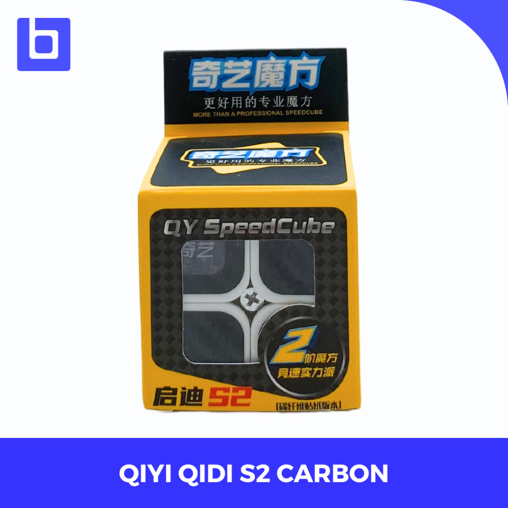 Cube 2x2 - Qiyi 2x2 Carbon - QiYi QiDi S - Carbon Sticker - Sticker Carbon - Qiyi Carbon 2x2