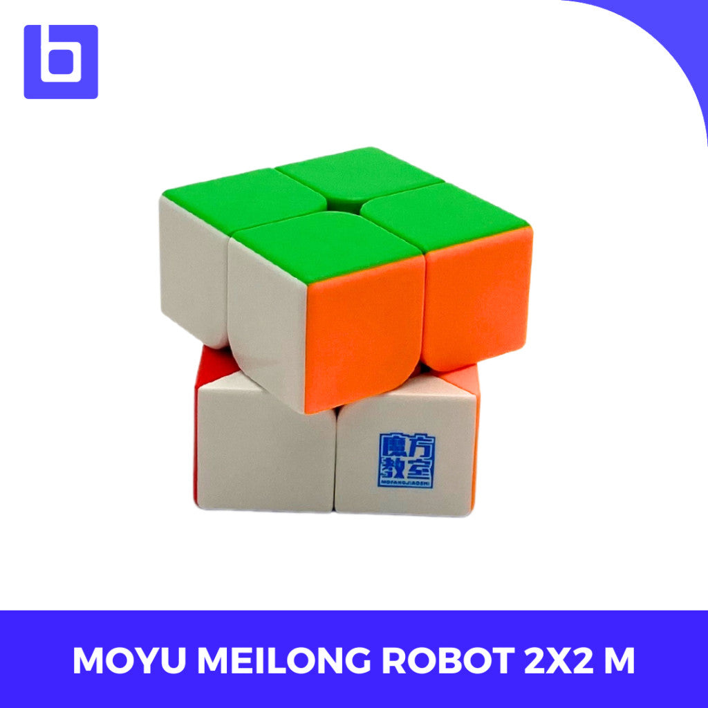 Cube 2X2 - Moyu Meilong 2M Robot Case Magnetic Cube 2X2 Stickerless