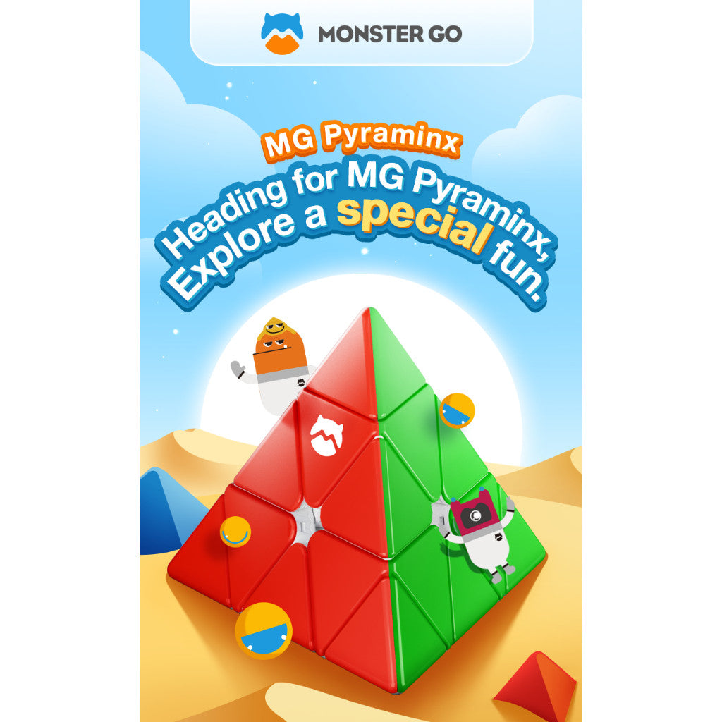 Cube Pyraminx - Monster Go Pyraminx Stickerless