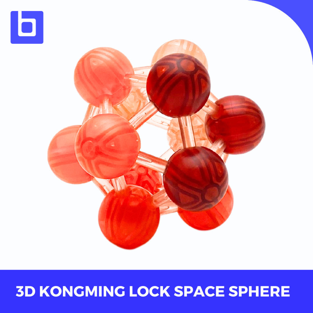 Qiyi 3d Puzzle Kongming Lock Colorful transparant Original