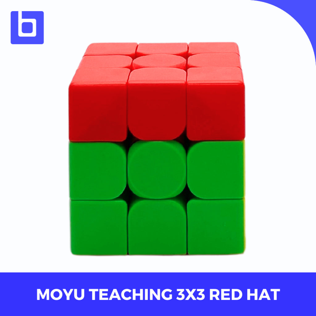 Cube 3x3 Moyu Teaching Series Red Hat 3x3 Stickerless Original
