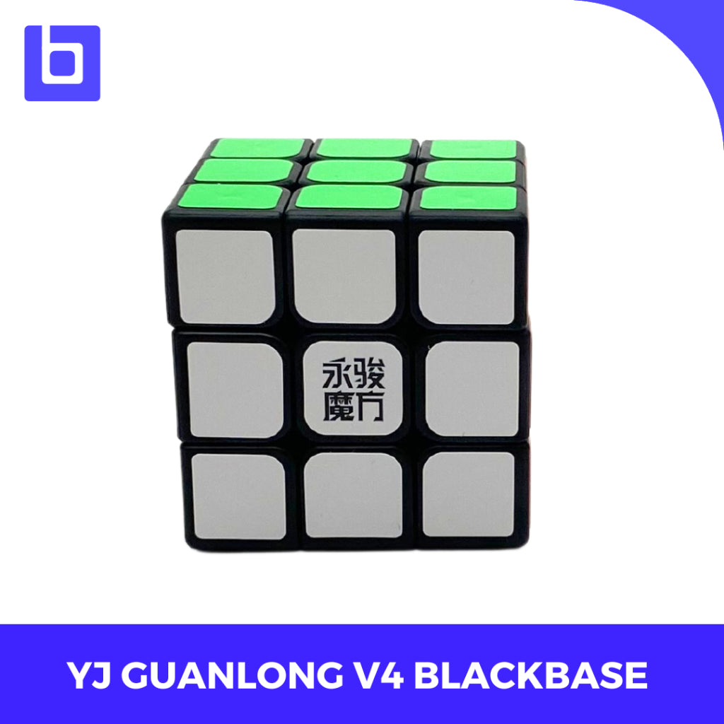 Cube 3x3 Yongjun Yong Jun YJ Guanlong V4 Black / Stickerless
