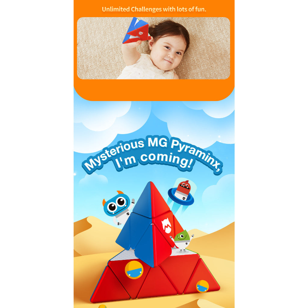 Cube Pyraminx - Monster Go Pyraminx Stickerless
