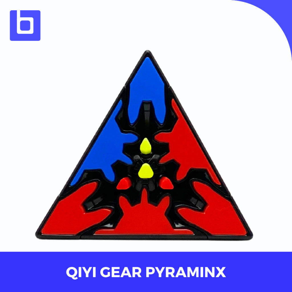 Cube pyraminx Qiyi Gear Pyraminx Blackbase Original