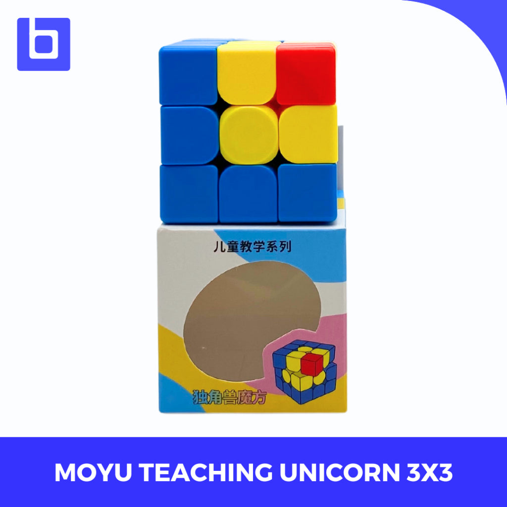 Cube 3x3 Moyu Teaching Series Unicorn 3x3 Stickerless Original