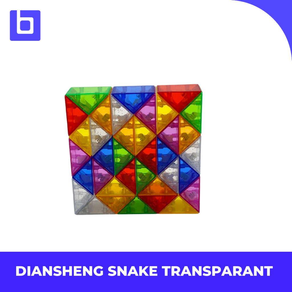 Cube Snake Diansheng Magic Snake Twist Transparan