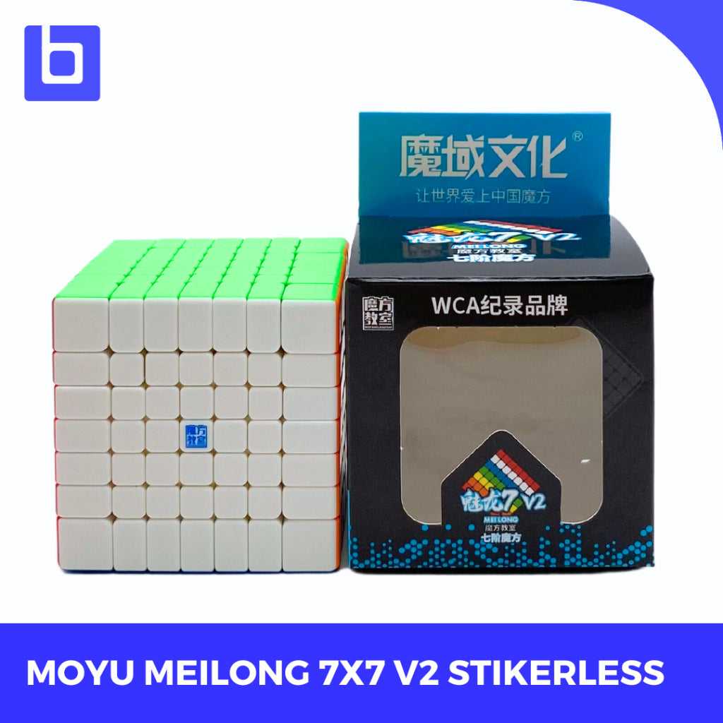 Cube 7x7 Moyu Meilong 7 V2 7x7 Stickerless Original
