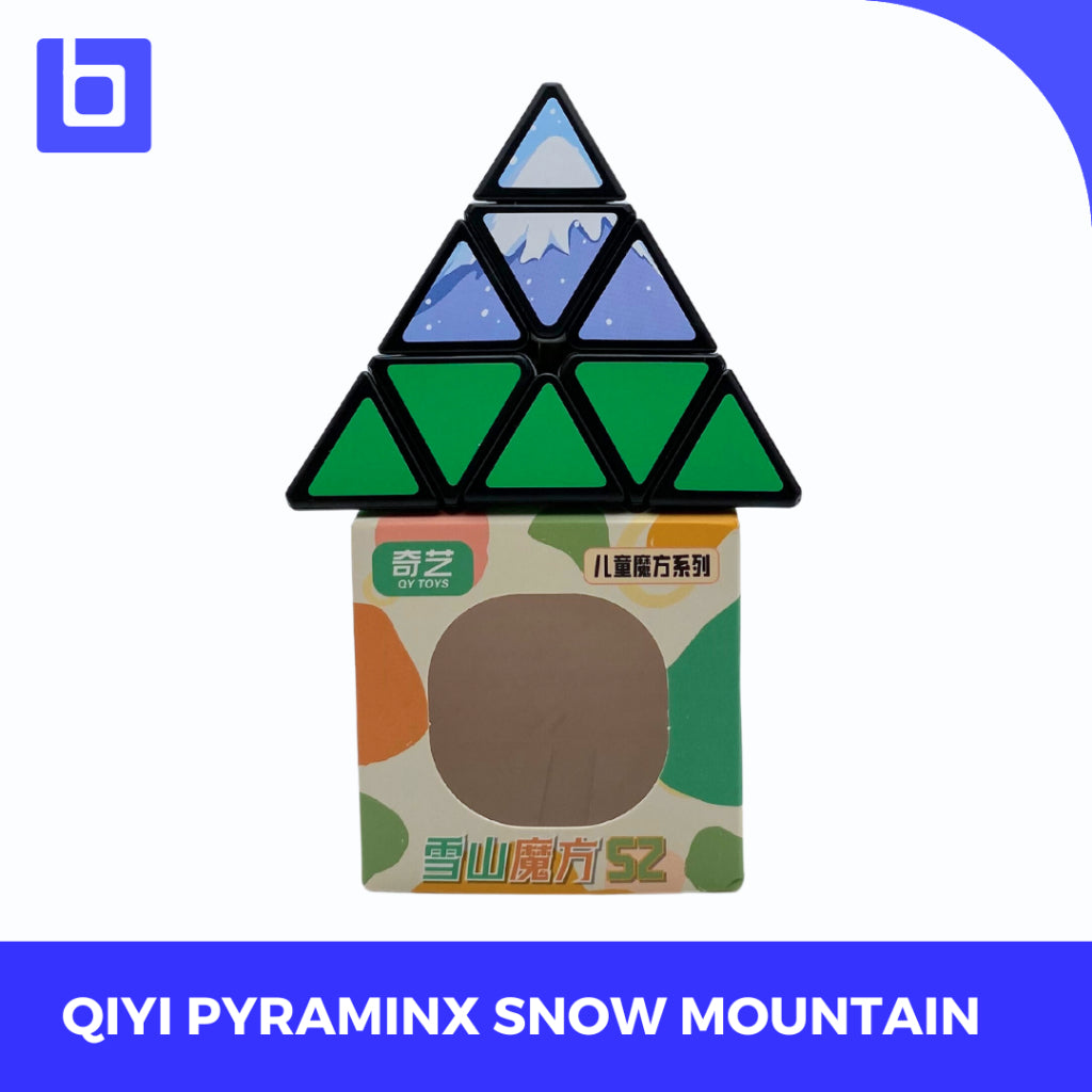 Twisty Puzzle - Cube Pyraminx Qiyi Snow Mountain Blackbase Original