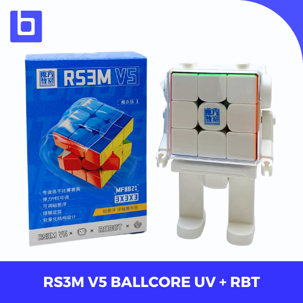 Cube 3x3 Cube Moyu Rs3m V5 Ballcore UV + RBT Original