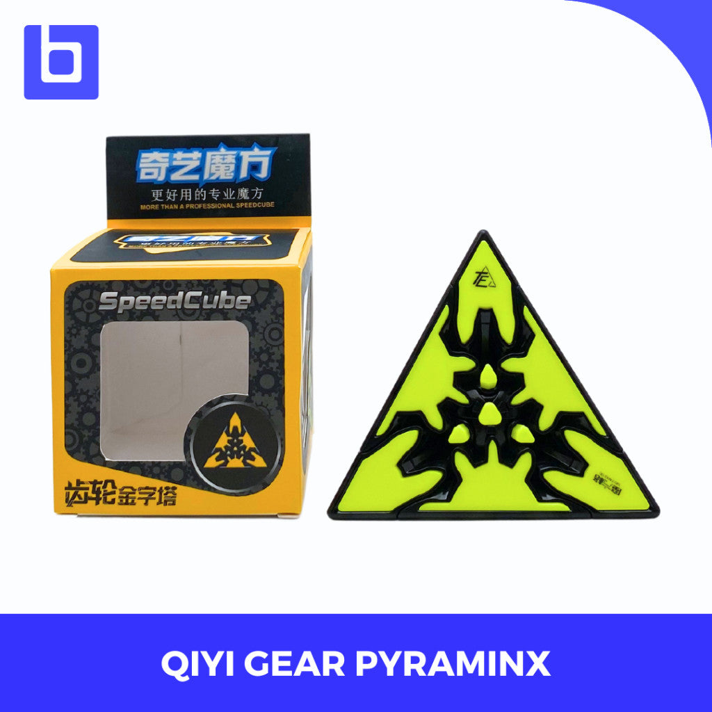 Cube pyraminx Qiyi Gear Pyraminx Blackbase Original
