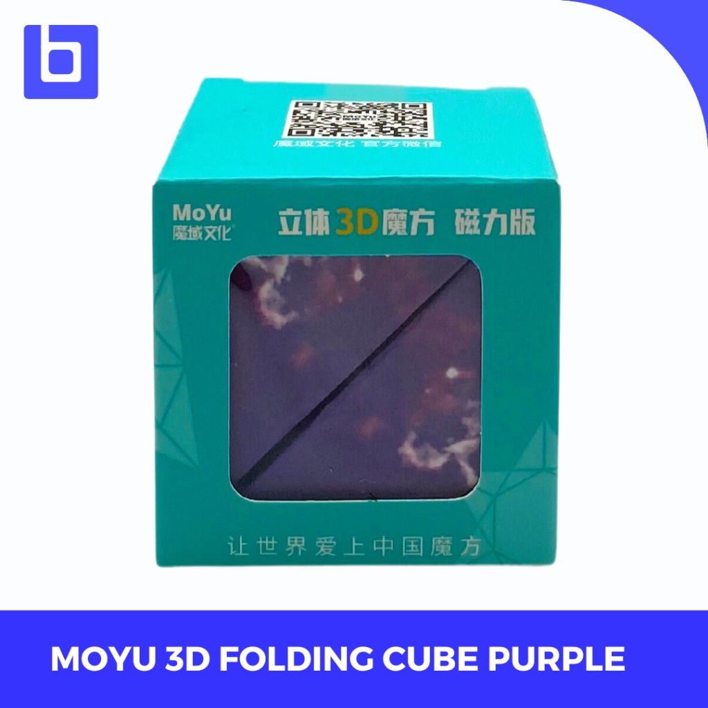 Twisty Puzzle - Moyu 3D Puzzle Folding Cube Trans Purple