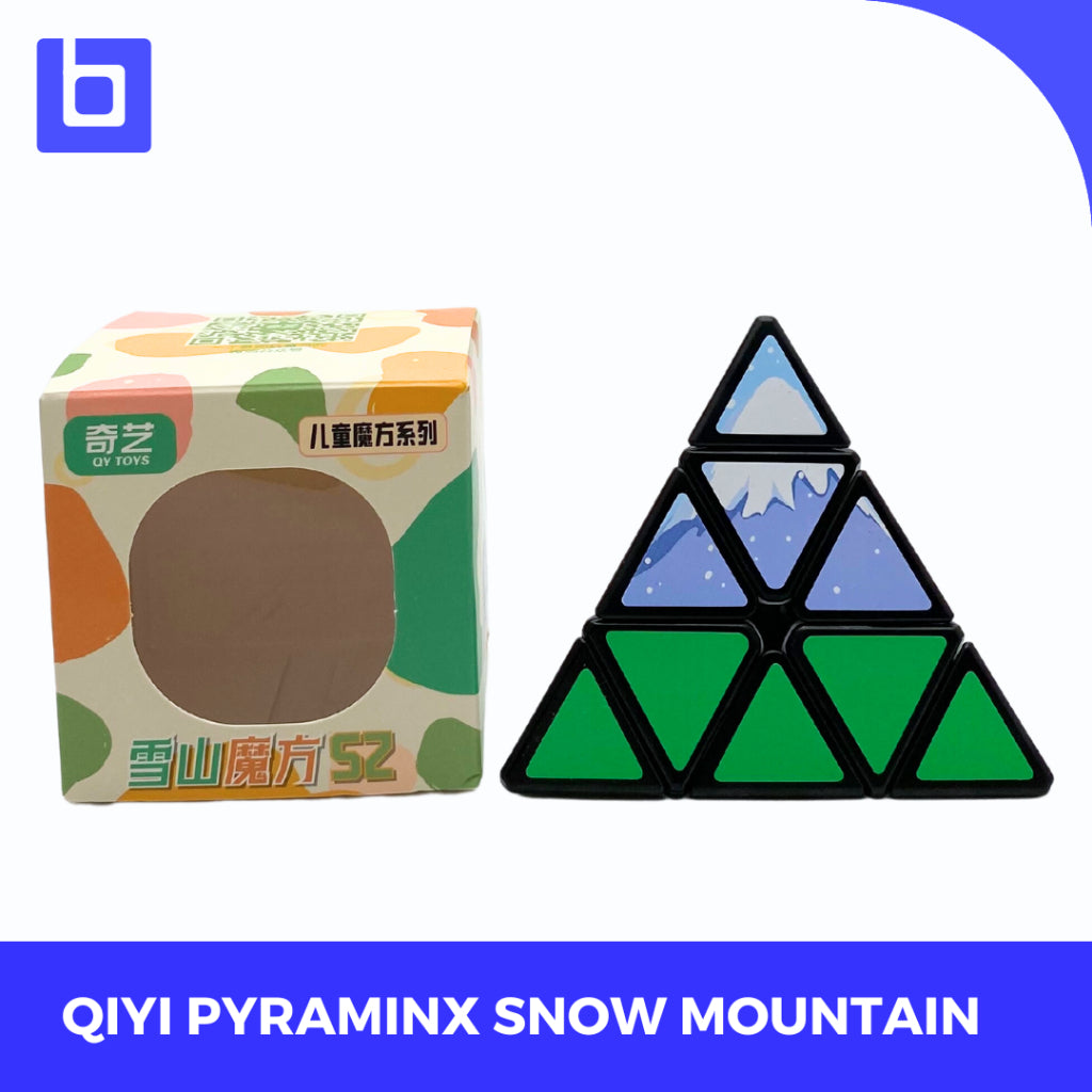 Twisty Puzzle - Cube Pyraminx Qiyi Snow Mountain Blackbase Original