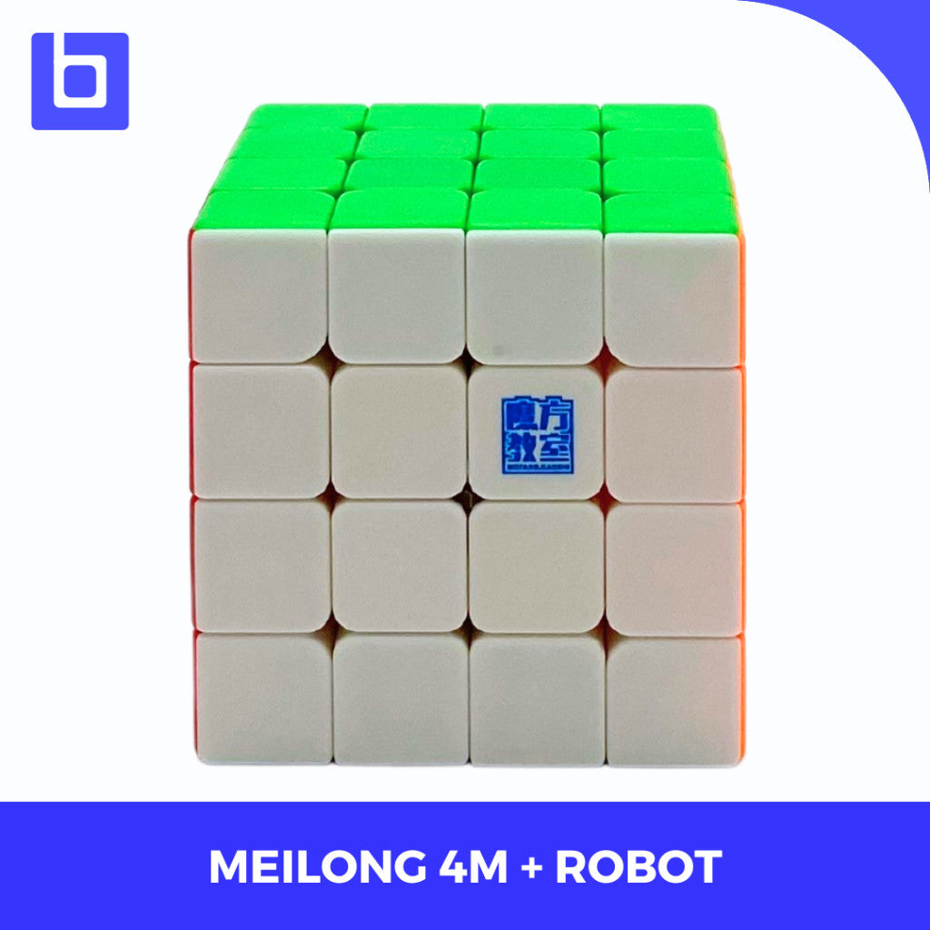 Cube 4x4 Moyu Meilong 4M Robot Case Magnetic Cube 4x4 Stickerless