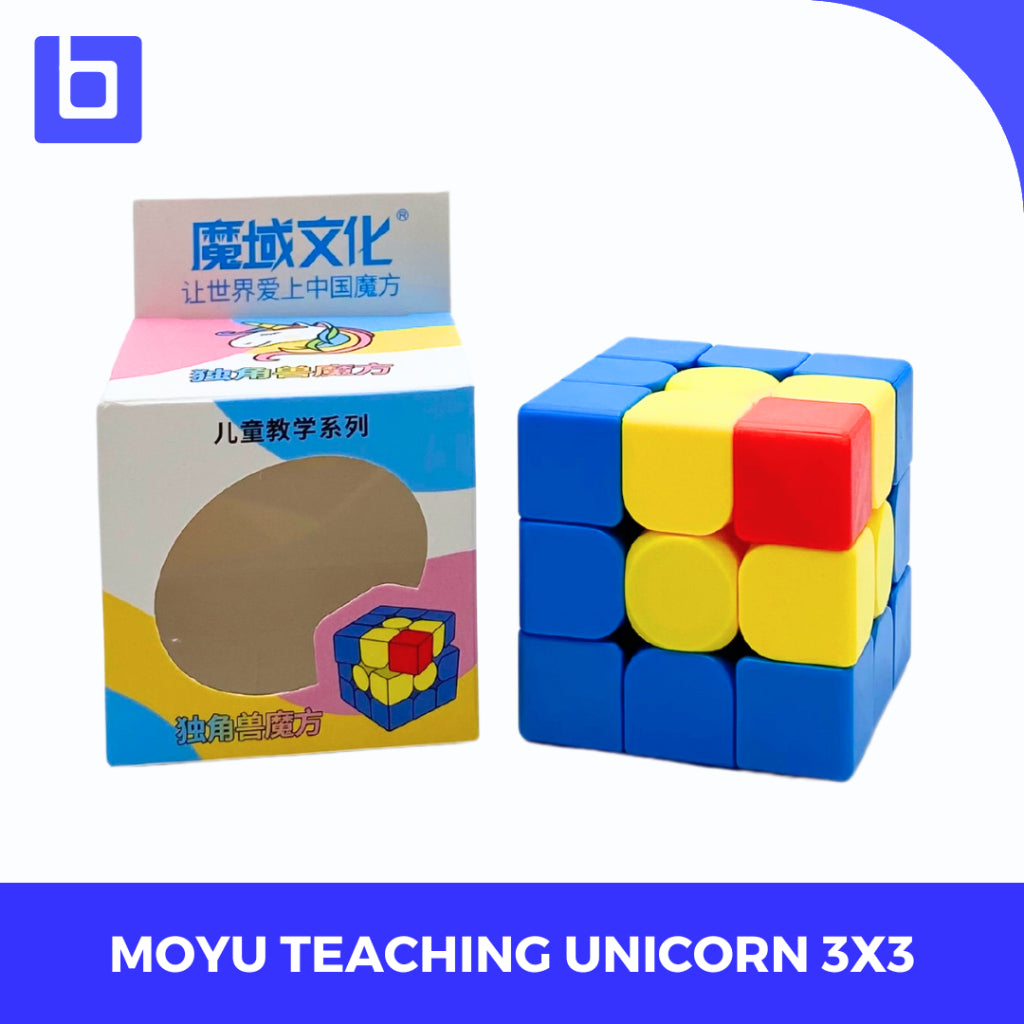 Cube 3x3 Moyu Teaching Series Unicorn 3x3 Stickerless Original