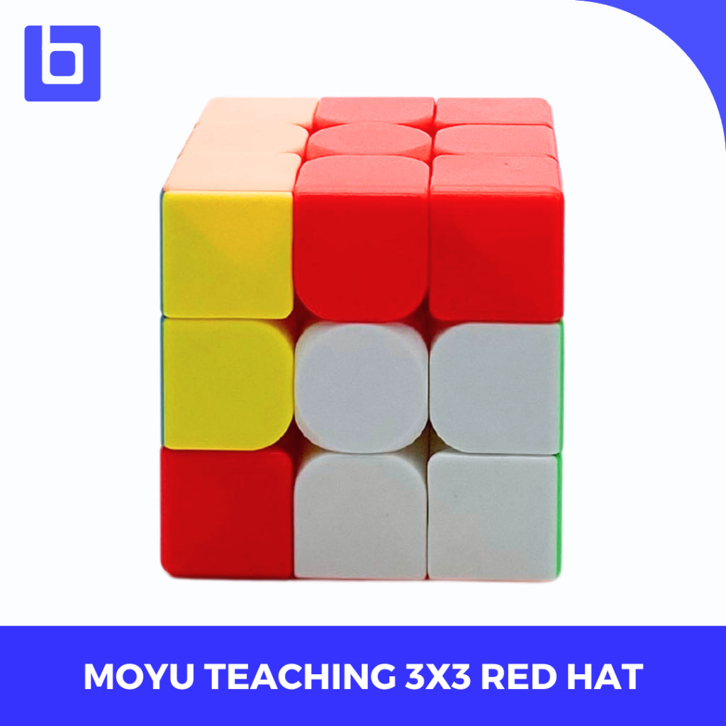Cube 3x3 Moyu Teaching Series Red Hat 3x3 Stickerless Original